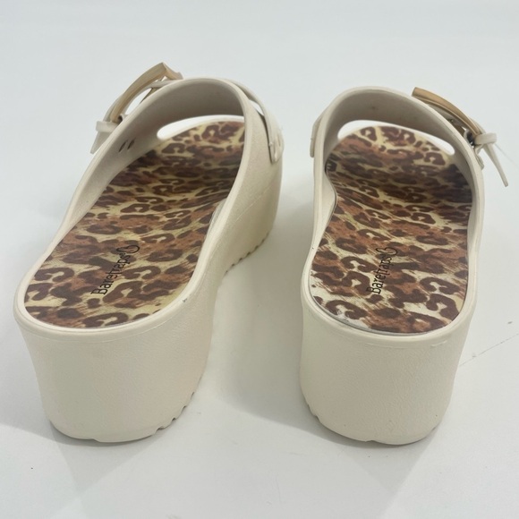 BARETRAPS Leopard Pacey White / Cream Lightweight Platform Slide on Size 8 - Picture 5 of 10